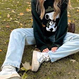 ZARA SNOOPY OVERSIZED SWEATER
